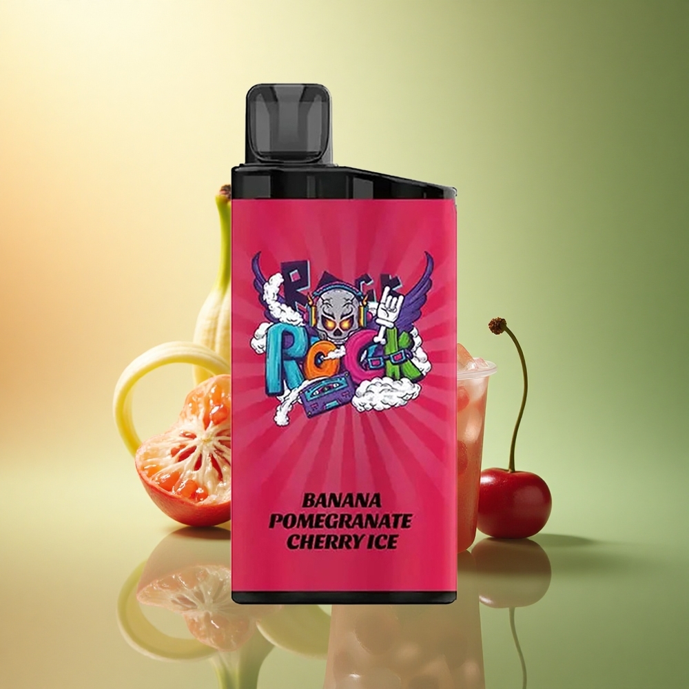 IGET Bar 3500 Puffs الموز الرمان الكرز الجليد مع 1400 مللي أمبير و 1.2 أوم شبكة