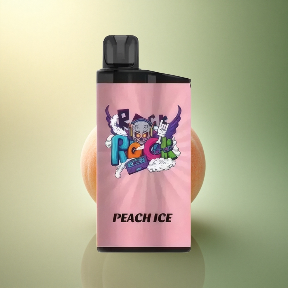 IGET Bar 3500 Puffs خوخ جليدي مع بطارية 1400 مللي أمبير وملف شبكي 1.2 أوم