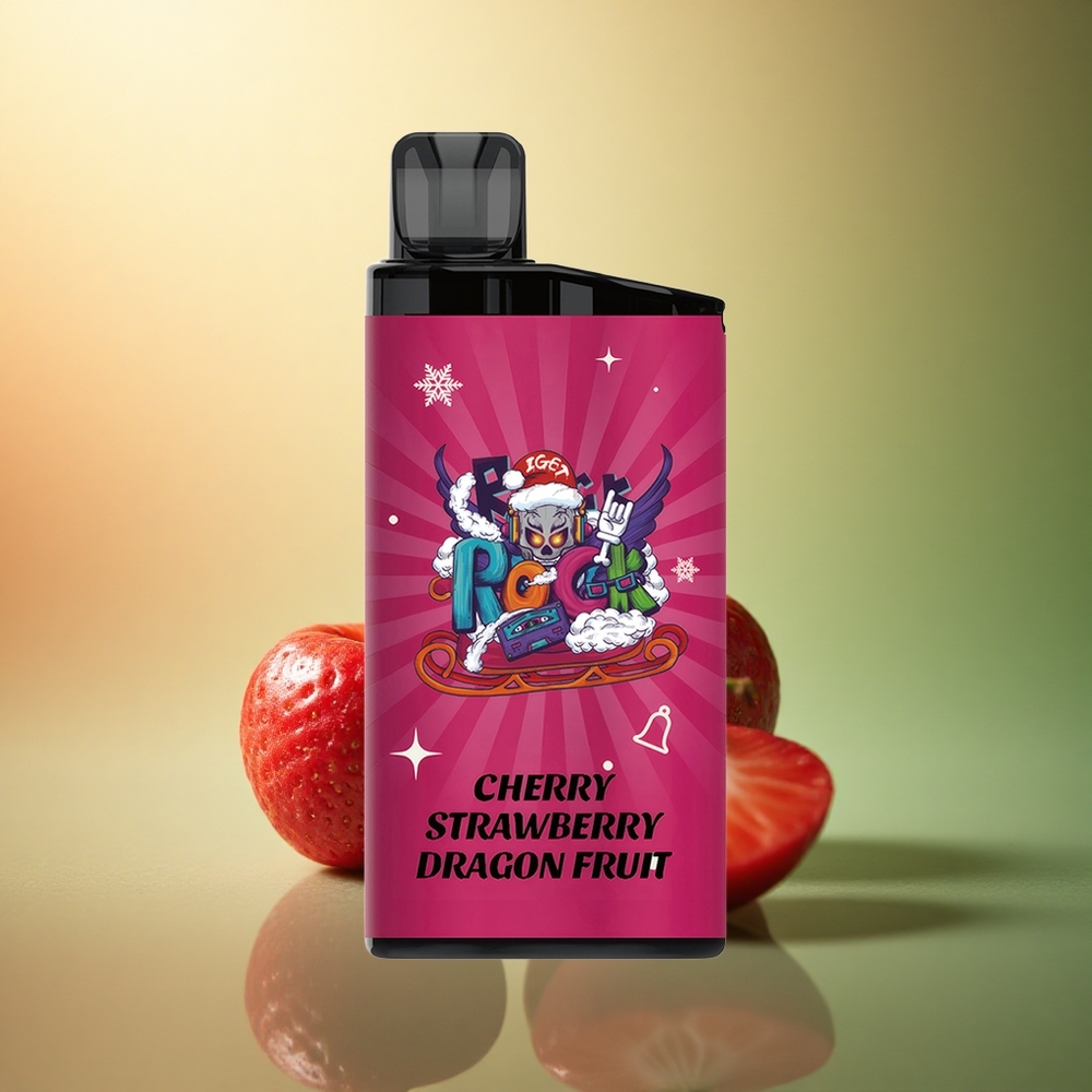 IGET Bar 3500 Puffs كرز فراولة فاكهة التنين ببطارية 1400 مللي أمبير