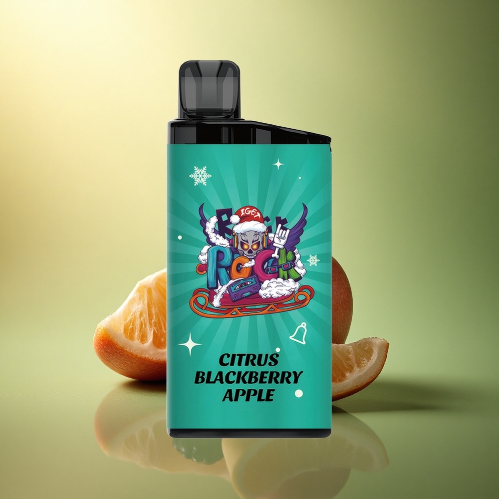 IGET Bar 3500 Puffs الأسود التوت البرتقالي التفاح 1400 مللي أمبير