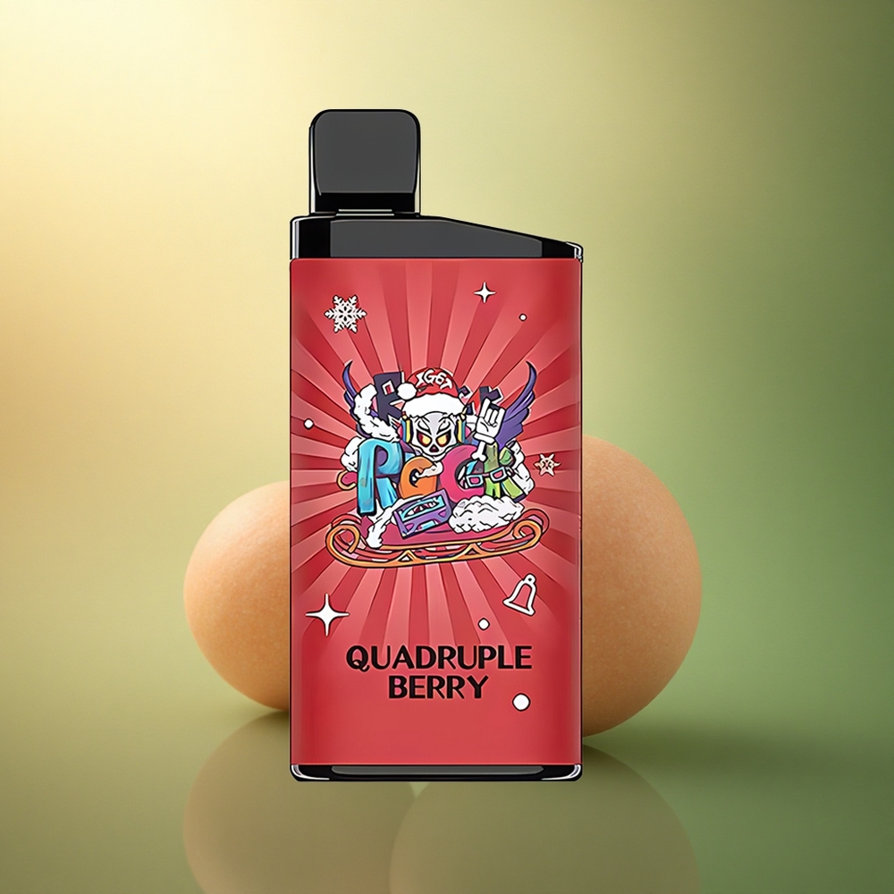 IGET Bar 3500 Puffs التوت الرباعي بمواس شبكي 1.2 أوم وسعة بطارية 1400 مللي أمبير