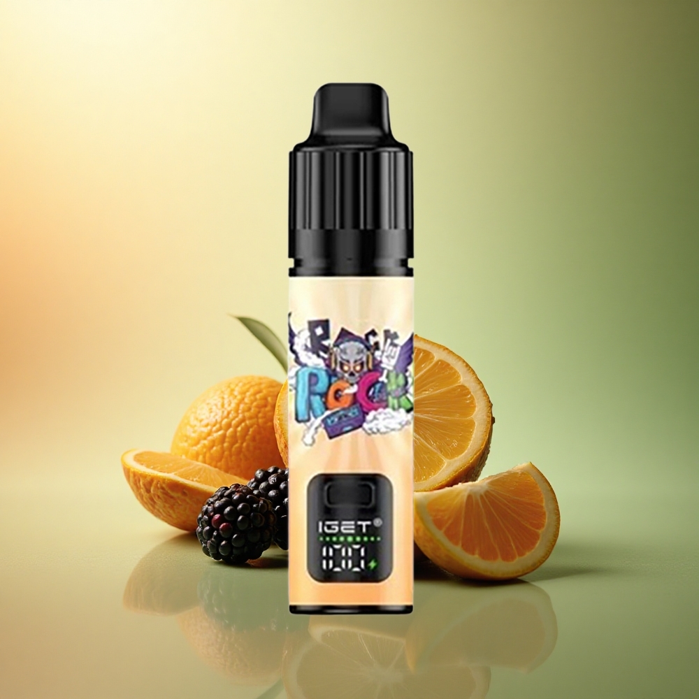 IGET BAR PLUS S3 POD 10000 Puffs توت أسود أناناس برتقالي بسعة 18 مل ونيوتين 5% وبطارية 950 مللي أمبير