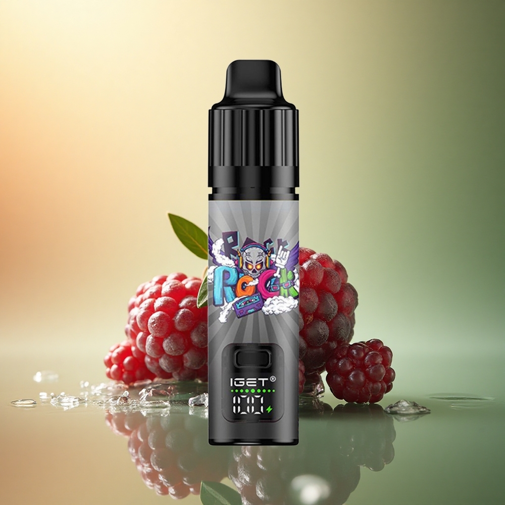 IGET BAR PLUS S3 POD 10000 Puffs توت أسود مثلج 50 ملغ نيكوتين 950 مللي أمبير