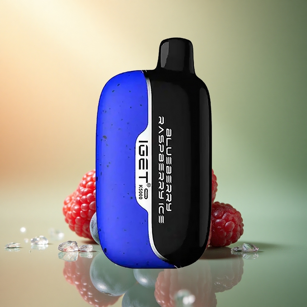 IGET Moon K5000 Puffs توت العليق التوت الأزرق الجليد 81.5 جرام شبكة 1.35 أوم