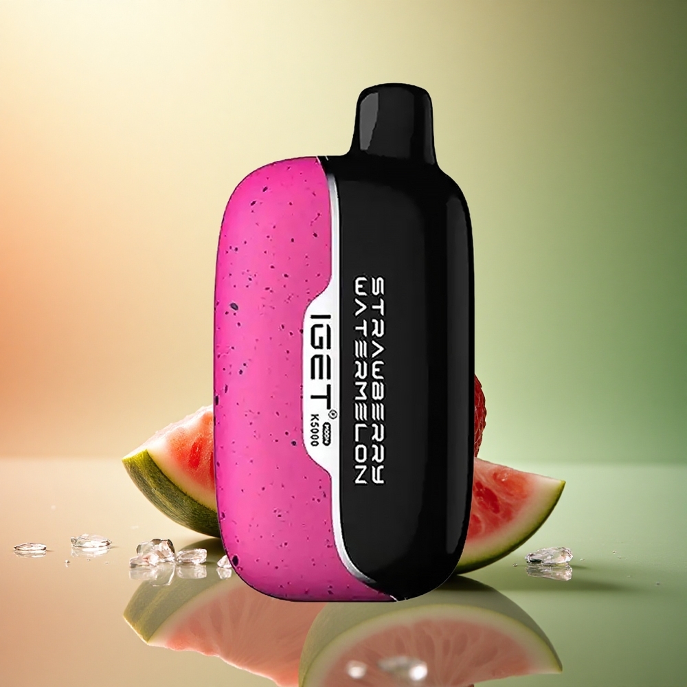 IGET Moon K5000 Puffs فراولة بطيخ مثلج بوزن 81.5 جرام ومقاومة 1.35 أوم