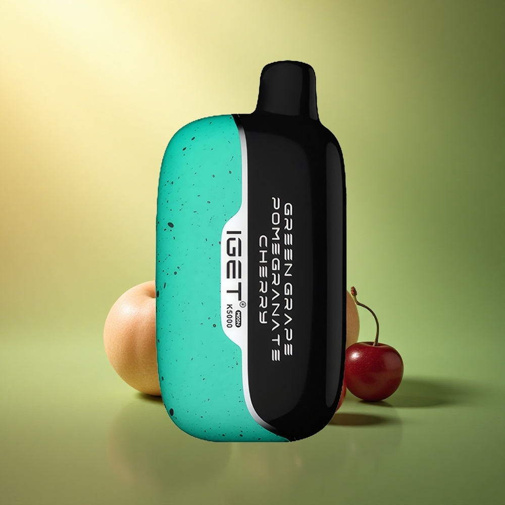 IGET Moon K5000 Puffs عنب أخضر رمان كرز 81.5 جرام 1.35 أوم