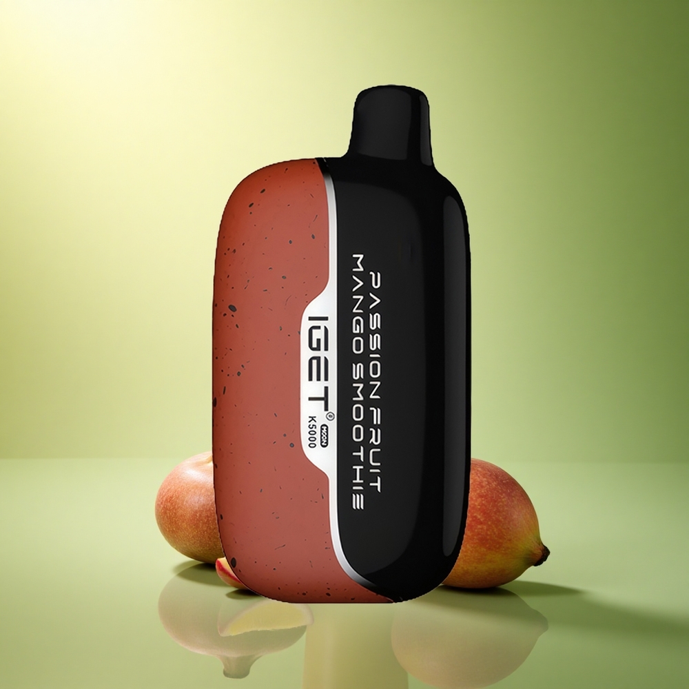 IGET Moon K5000 Puffs عصير مانجو فاكهة العاطفة بنكهة PC مقاس 49.5x25.3x99.4 ملم