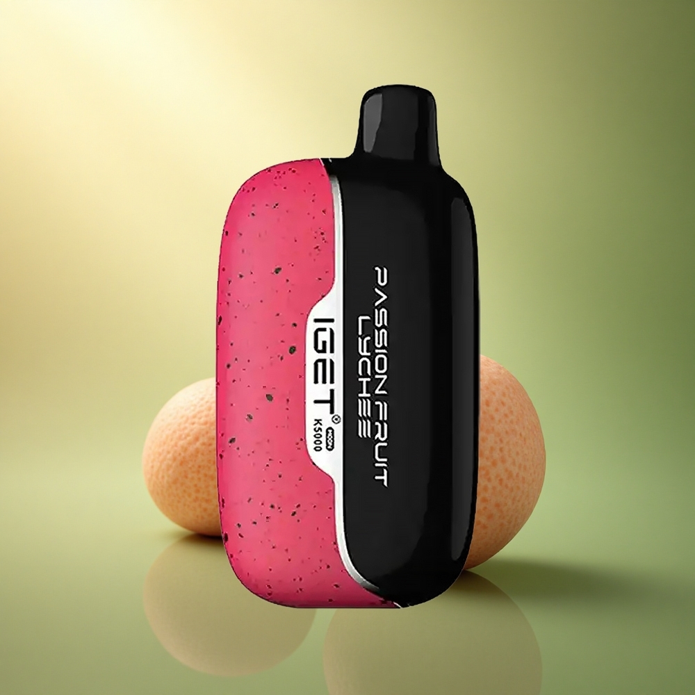 IGET Moon K5000 Puffs فاكهة العاطفة ليتشي ٨١.٥ جرام ١.٣٥ أوم