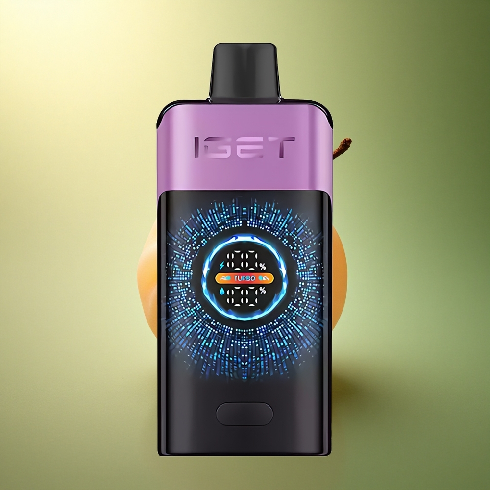 IGET ONE 12000 Puffs شوبا شوبس عنب مع بطارية 2700 مللي أمبير وشاشة ملونة كبيرة