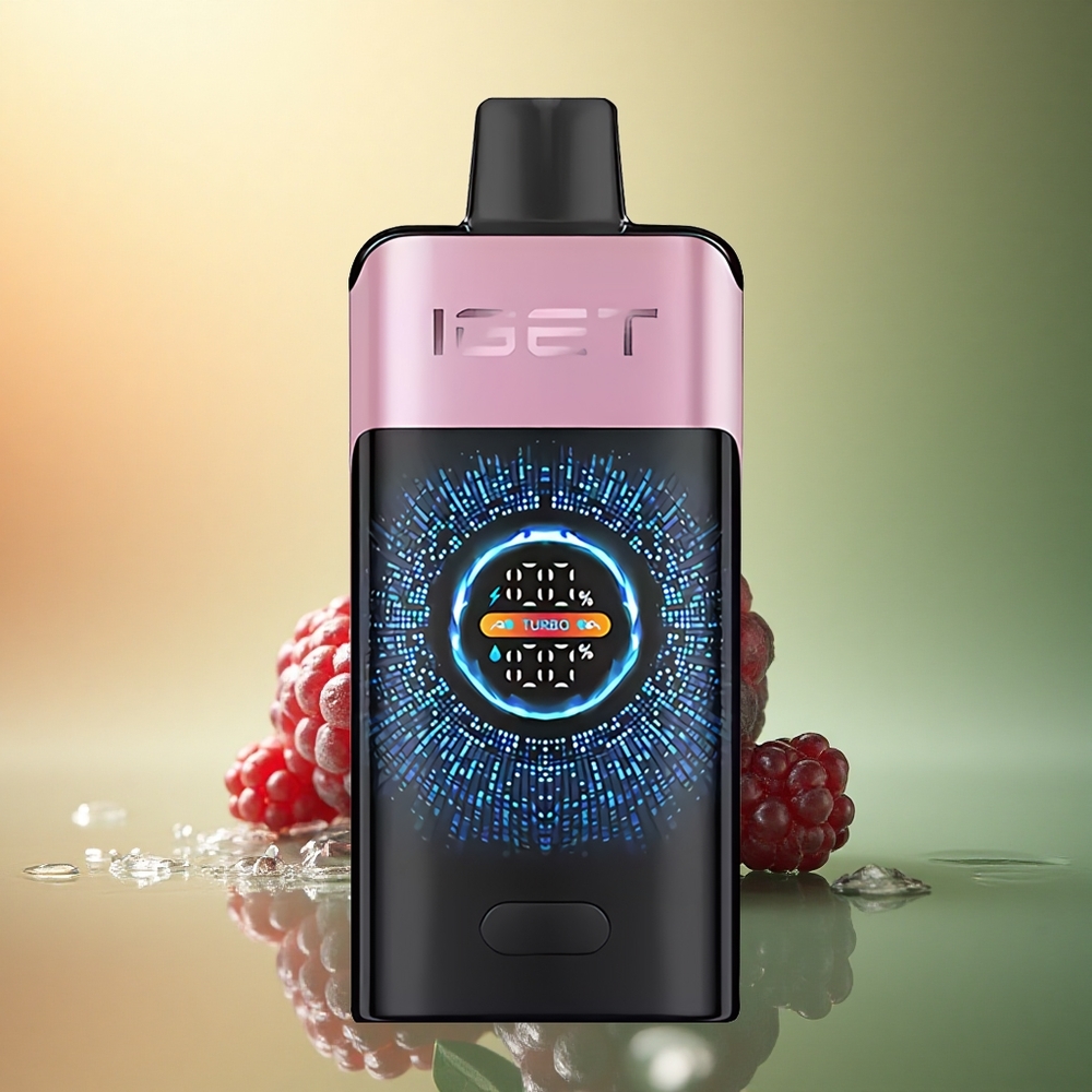 IGET ONE 12000 Puffs توت أسود مثلج ببطارية 2700 مللي أمبير