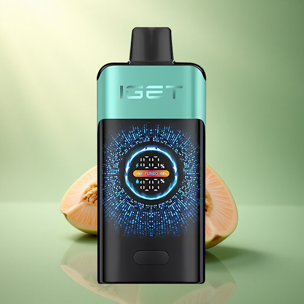 IGET ONE 12000 Puffs نعناع جليدي منبع الجبال - بطارية 2700 مللي أمبير - شاشة ملونة منحنية كبيرة