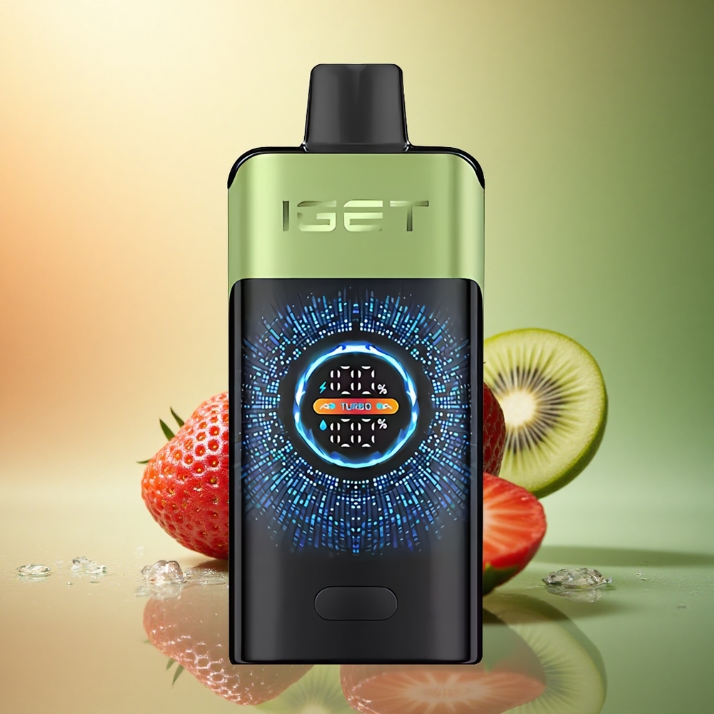 IGET ONE 12000 Puffs فراولة كيوي جليد مع شاشة ملونة كبيرة و 2700 مللي أمبير