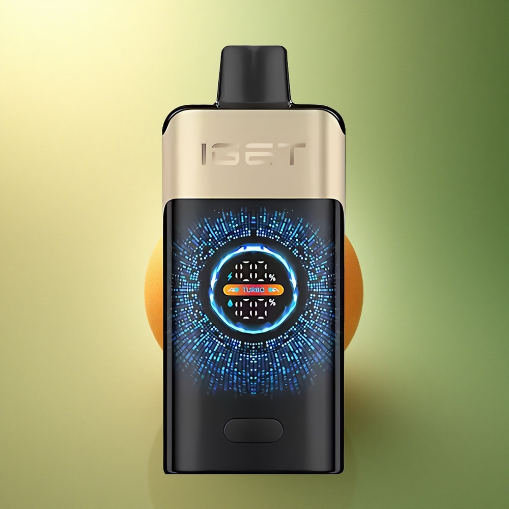IGET ONE 12000 Puffs وحش البرتقال الاستوائي مع شاشة ملونة منحنية كبيرة و 2700 مللي أمبير