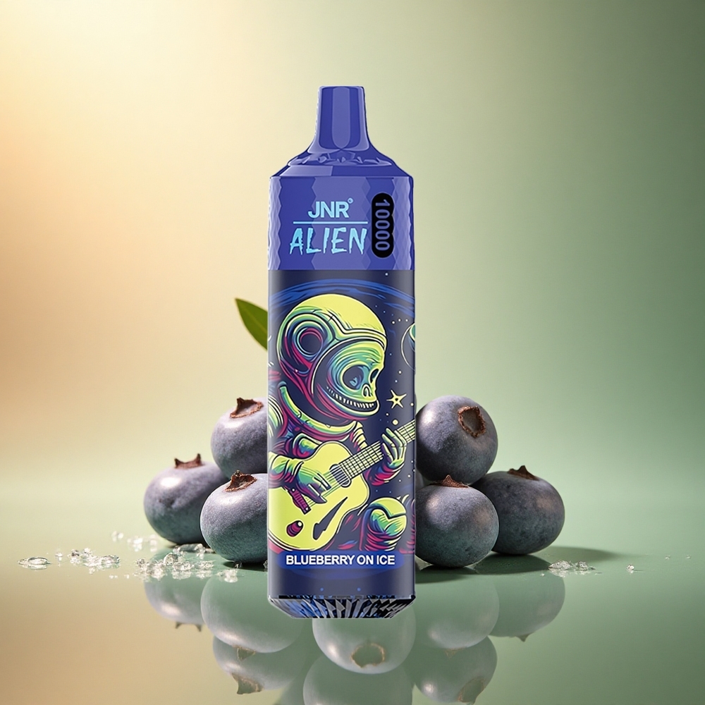 JNR Alien 10000 توت أزرق على الثلج مع 850 ملي أمبير وإضاءة LED