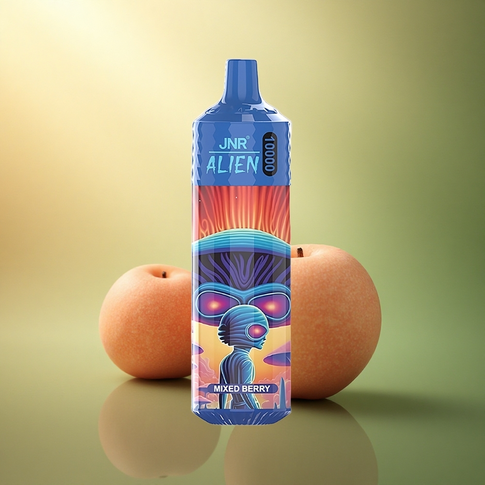JNR Alien 10000 توت بري متنوع مع بطارية 850 مللي أمبير وإضاءة LED