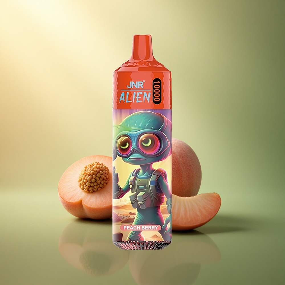 JNR Alien 10000 توت الخوخ مع ضوء LED وشاحن سريع نوع-C