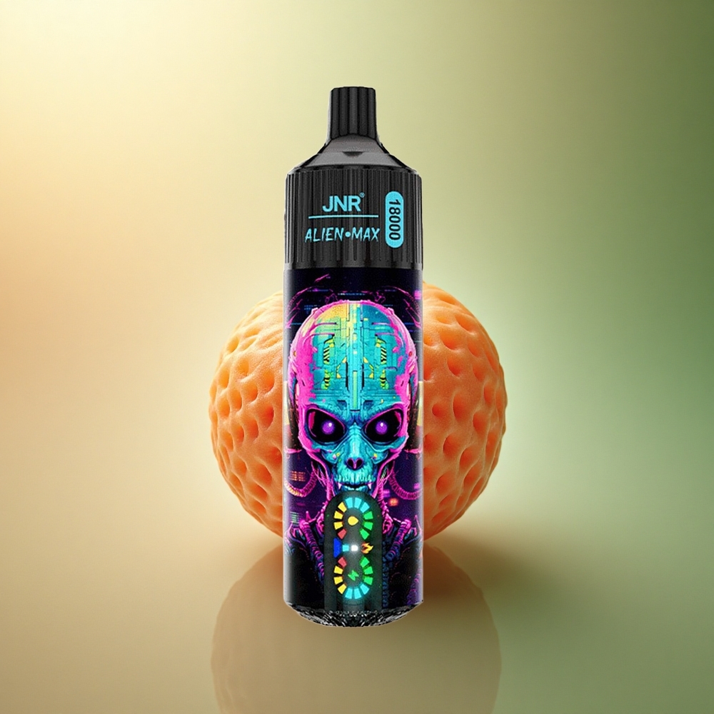 JNR Alien Max 18000 حبة بوبة فراولة بشاشة ذكية ونيكوتين 5% و850 مللي أمبير