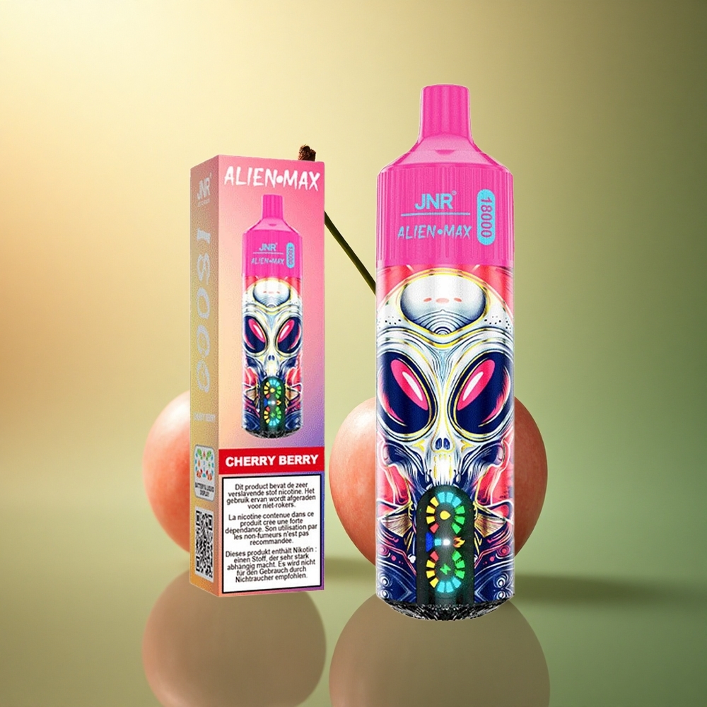 JNR Alien Max 18000 كرز بيري شاشة ذكية ونيكوتين 5%