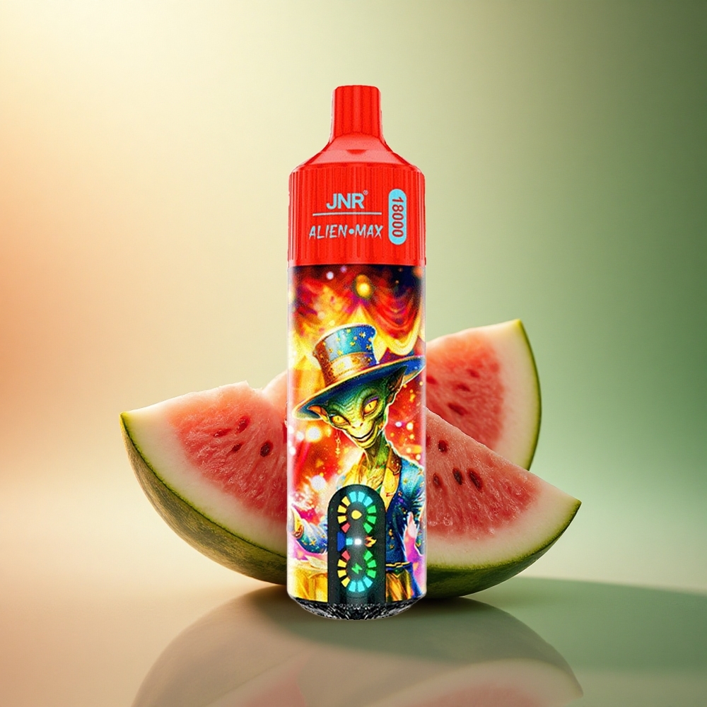 JNR Alien Max 18000 بطيخ مثلج بشاشة LED مزدوجة ونيكوتين 5%