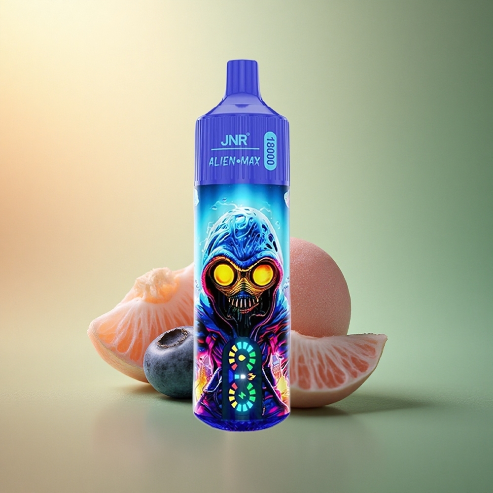 JNR Alien Max 18000 علكة التوت الأزرق مع شاشة LED وبطارية 850mAh