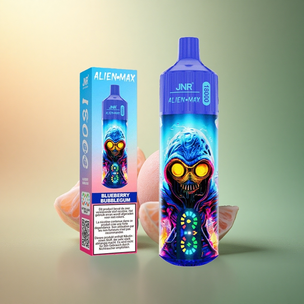 JNR Alien Max 18000 علكة التوت الأزرق مع شاشة LED وبطارية 850mAh