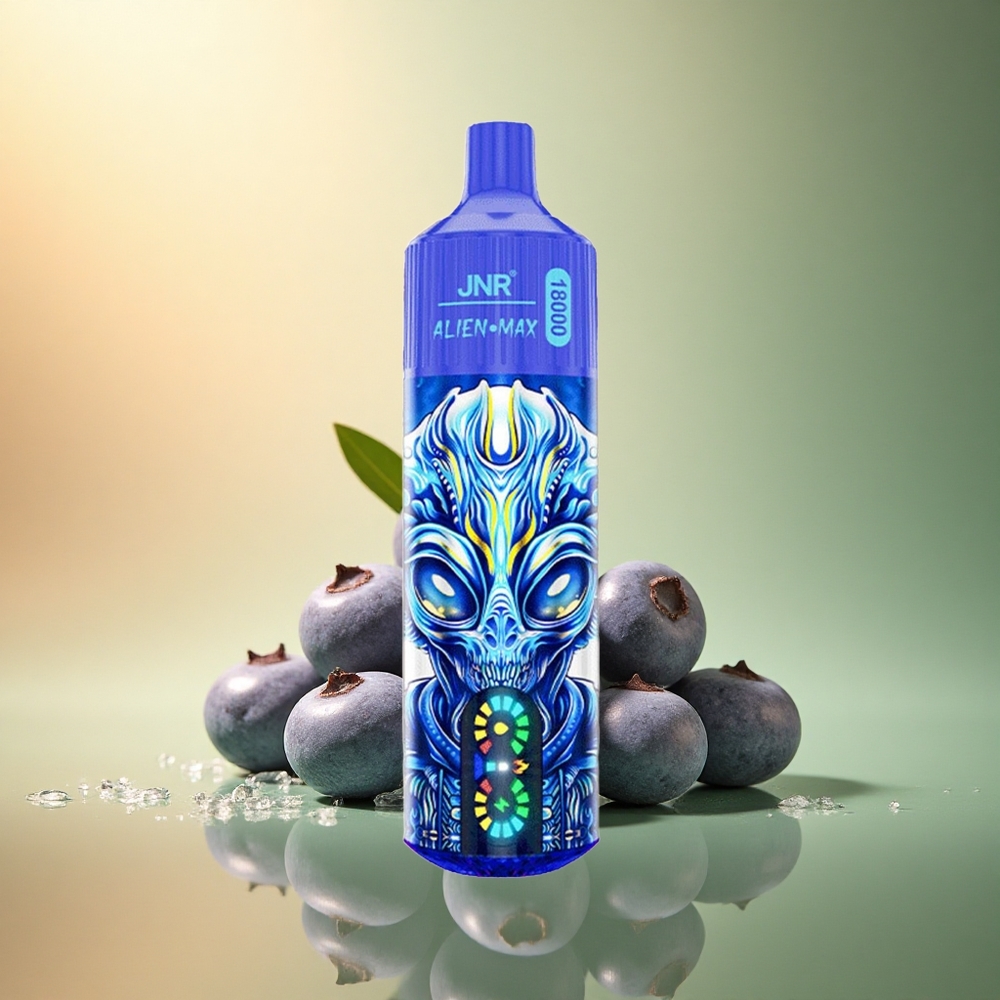 JNR Alien Max 18000 التوت البري على الثلج مع شاشة LED ذكية وشحن سريع Type-C