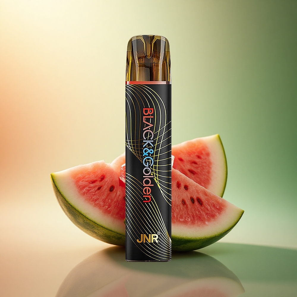 JNR Black&Golden 600+200 بطيخ مثلج 550mAh 2% نيكوتين
