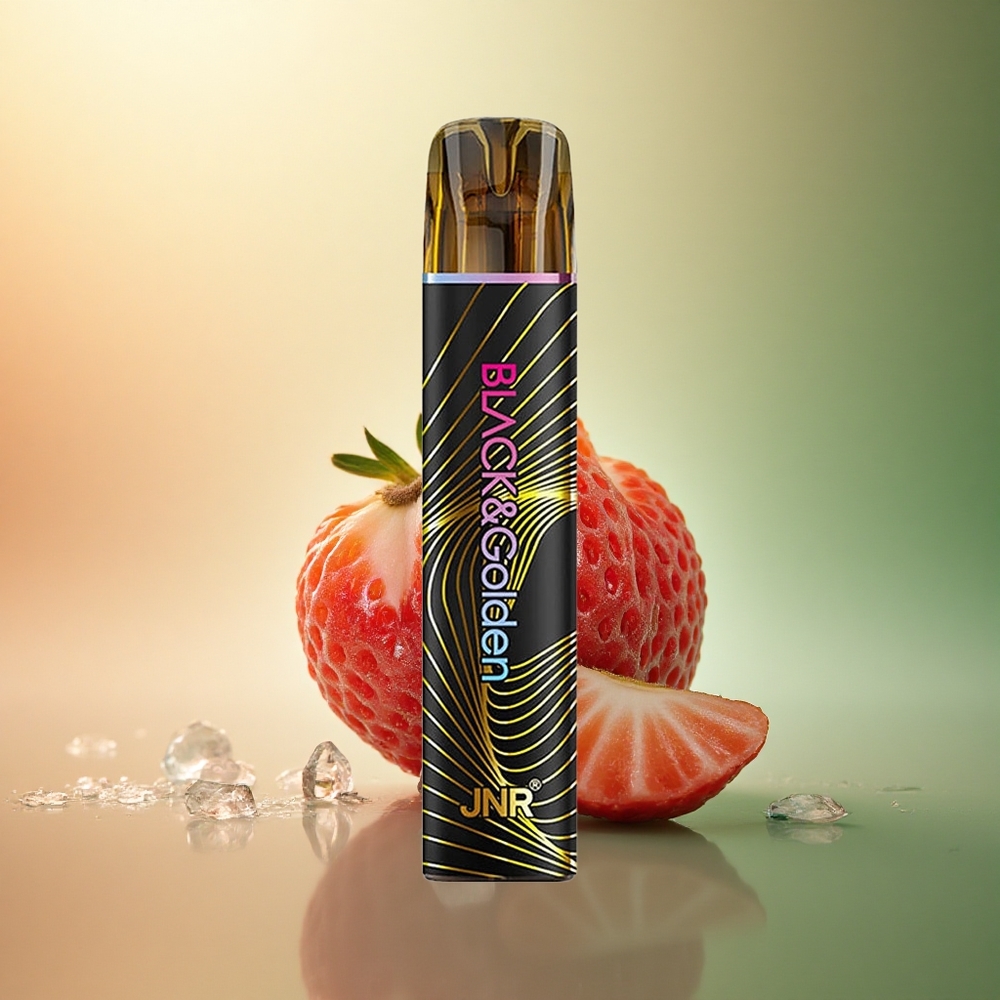 JNR Black&Golden 600+200 آيس كريم الفراولة 550mAh 2% نيكوتين