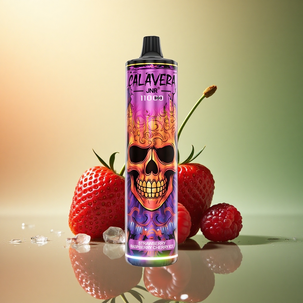 JNR Calavera 11000 فراولة توت كرزي مثلج بشحن نوع سي و 850 ملي أمبير و 0% نيكوتين