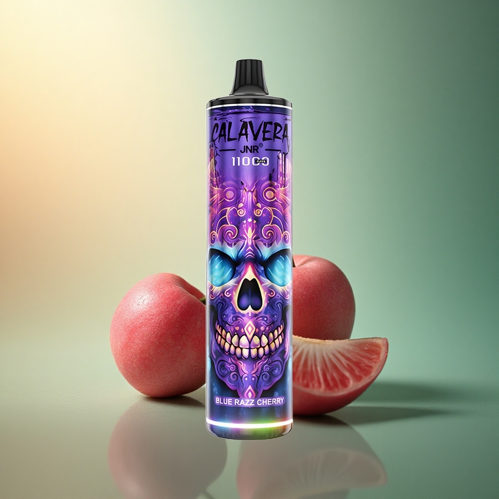 JNR Calavera 11000 العليق الأزرق الكرزي بشاحن Type-C وبطارية 850 مللي أمبير ونيكوتين 5%