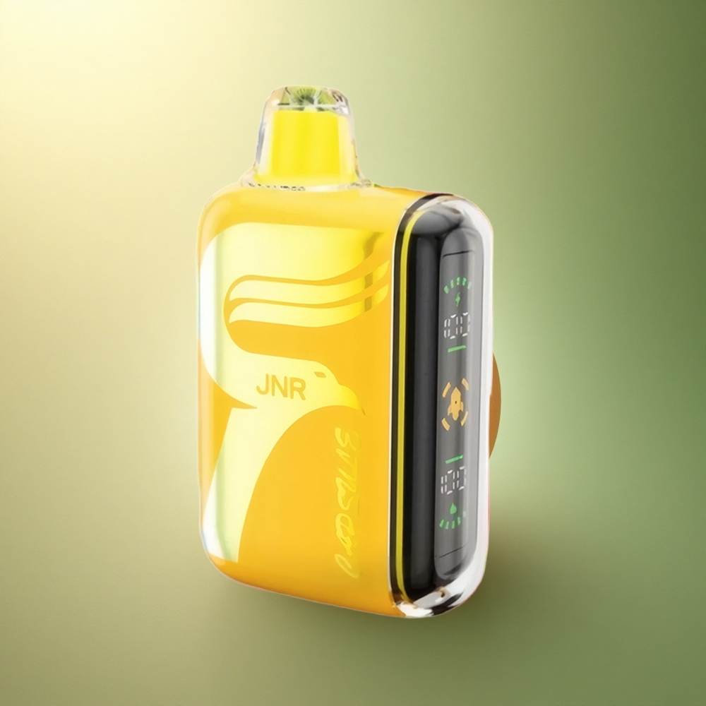 JNR Capsule 15000 طاقة الفواكه الاستوائية بشحن سريع نوع سي وعرض ذكي وإضاءة LED ونيكوتين 2%،5%