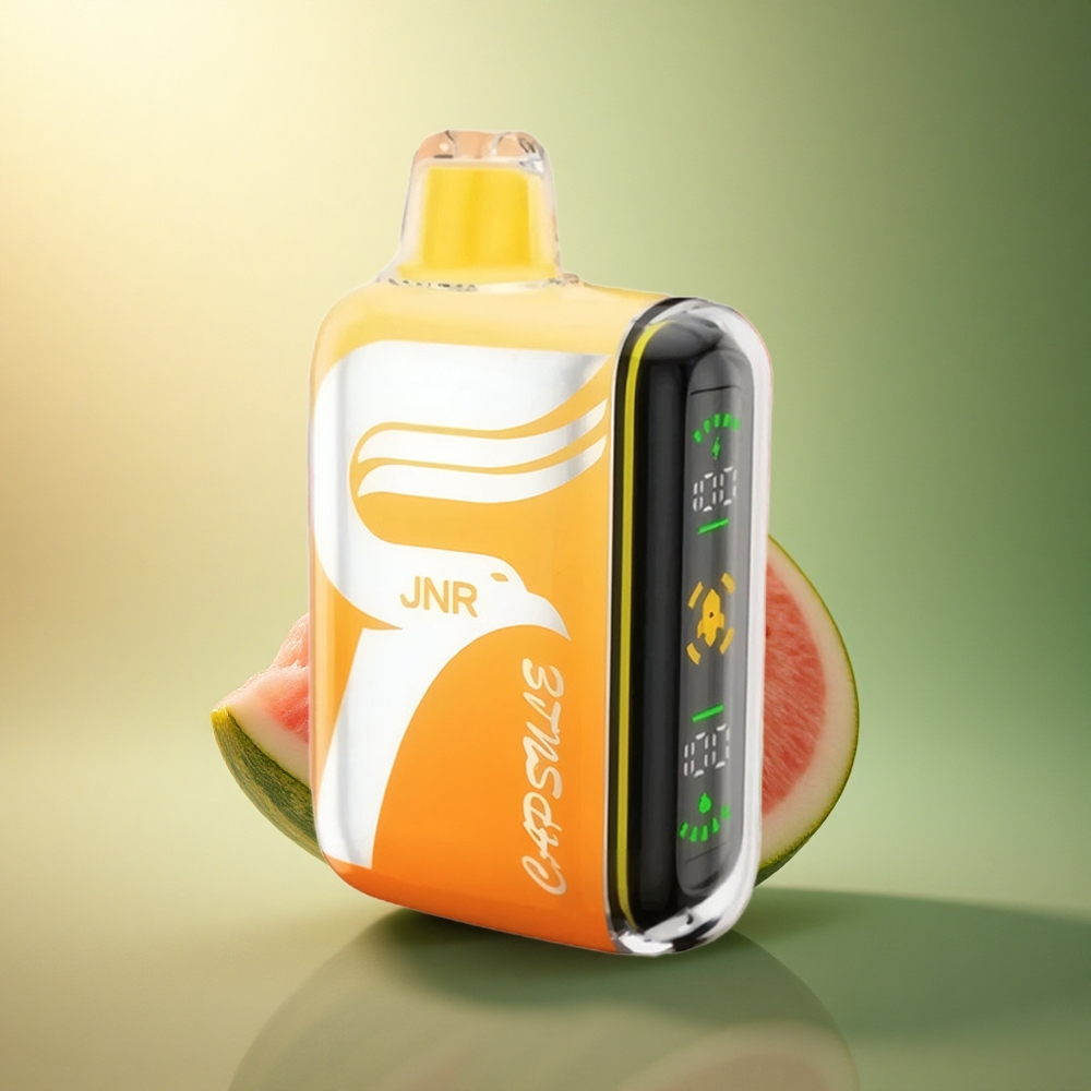 JNR Capsule 15000 بطيخ عرق سوس مع شاشة LED ذكية وشحن سريع نوع C