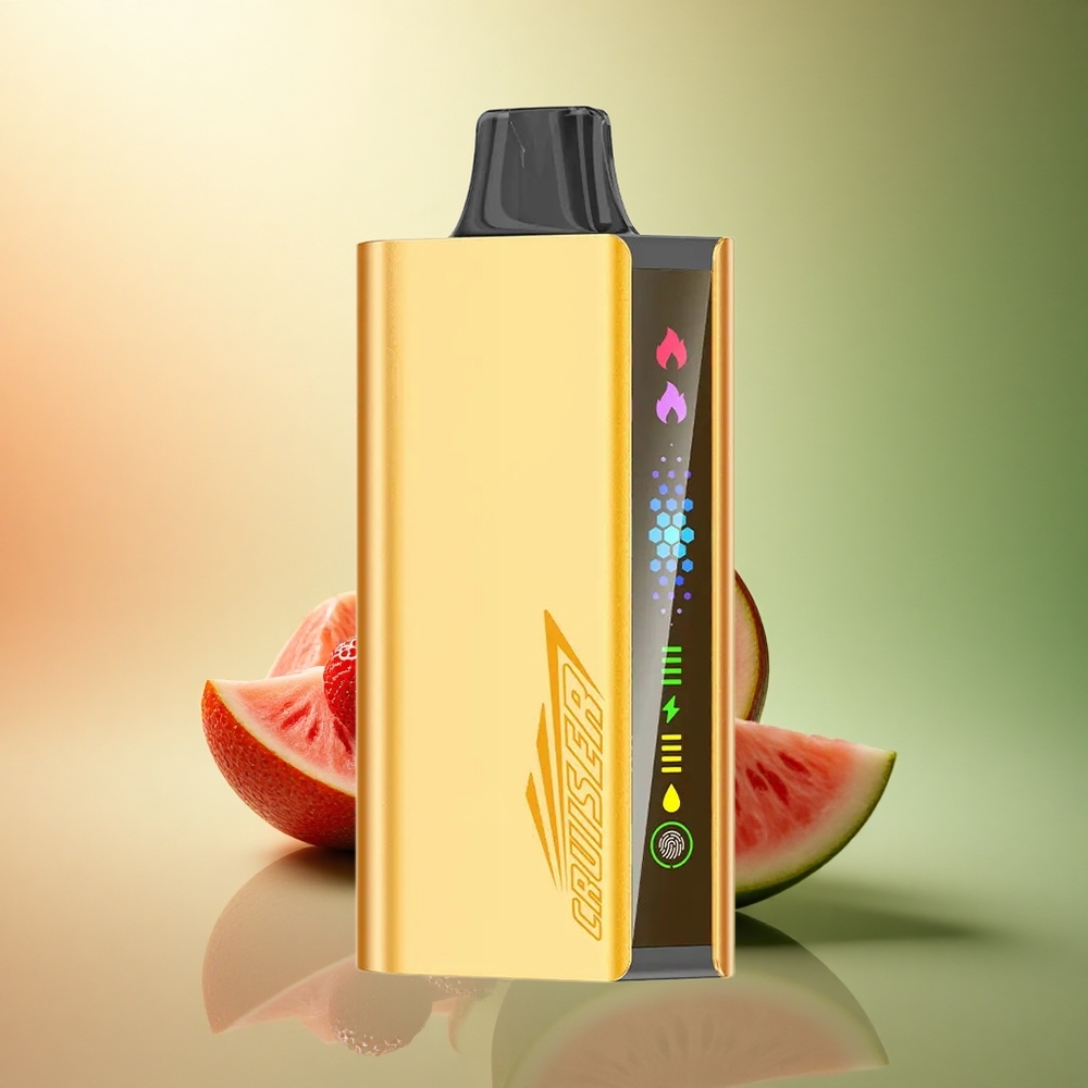 JNR Cruiser 12000 فراولة جوز الهند بطيخ مع شاشة رسوم متحركة وبطارية 3500 مللي أمبير وسائل إلكتروني 25 مل