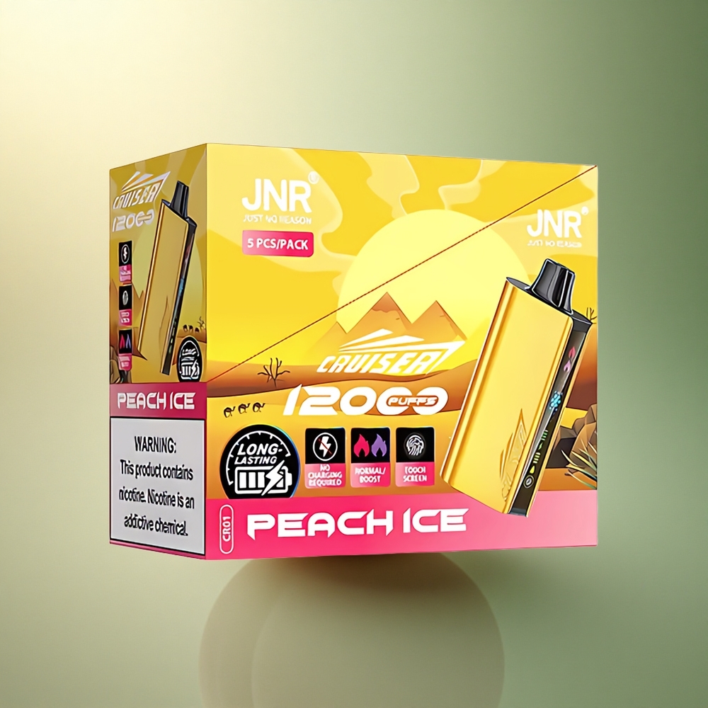 JNR Cruiser 12000 عصير الخوخ مع بطارية 3500 مللي أمبير وشاشة عرض متحركة