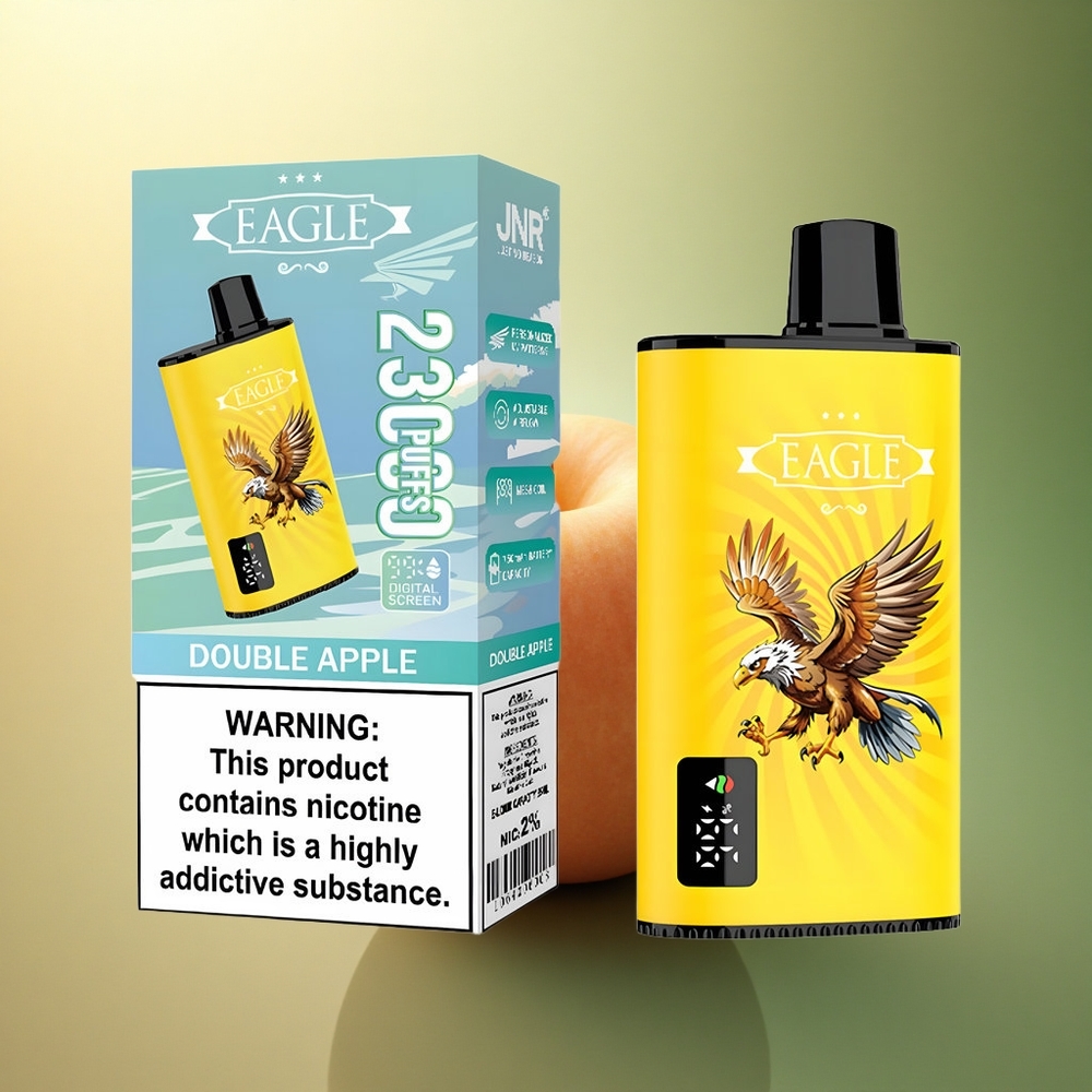 JNR EAGLE Smart 23000 تفاحة مزدوجة مع شاشة رقمية وشبكة 1.0 أوم وبطارية 750 مللي أمبير