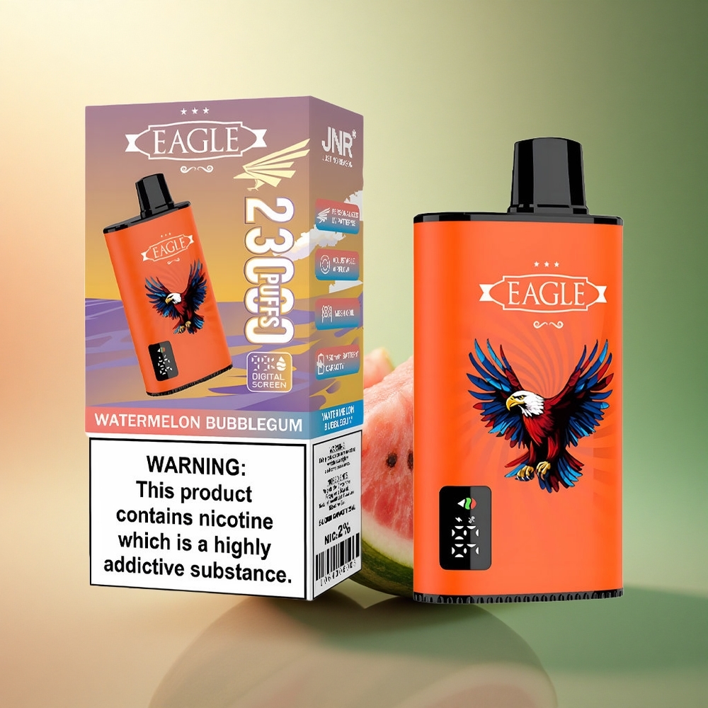 JNR EAGLE Smart 23000 علكة البطيخ بشاشة رقمية وملف شبكي 1.0 أوم وبطارية 750 مللي أمبير