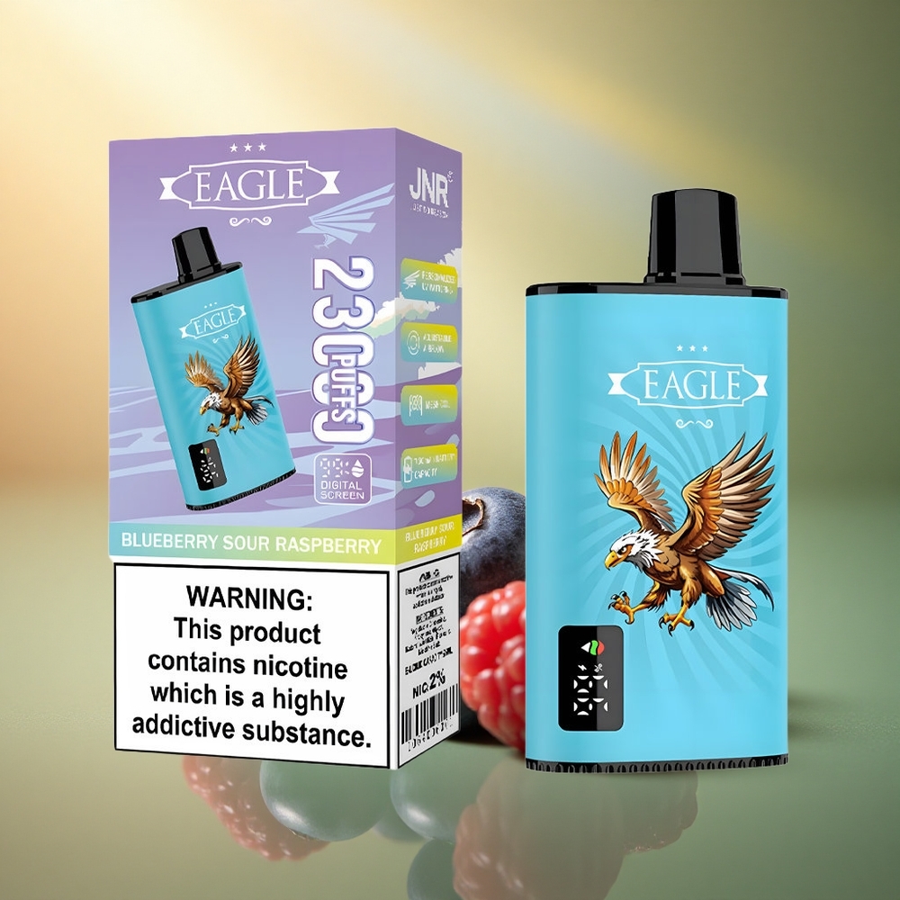 JNR EAGLE Smart 23000 توت أزرق حمضي توت أحمر بشاشة رقمية وبطارية 750 مللي أمبير