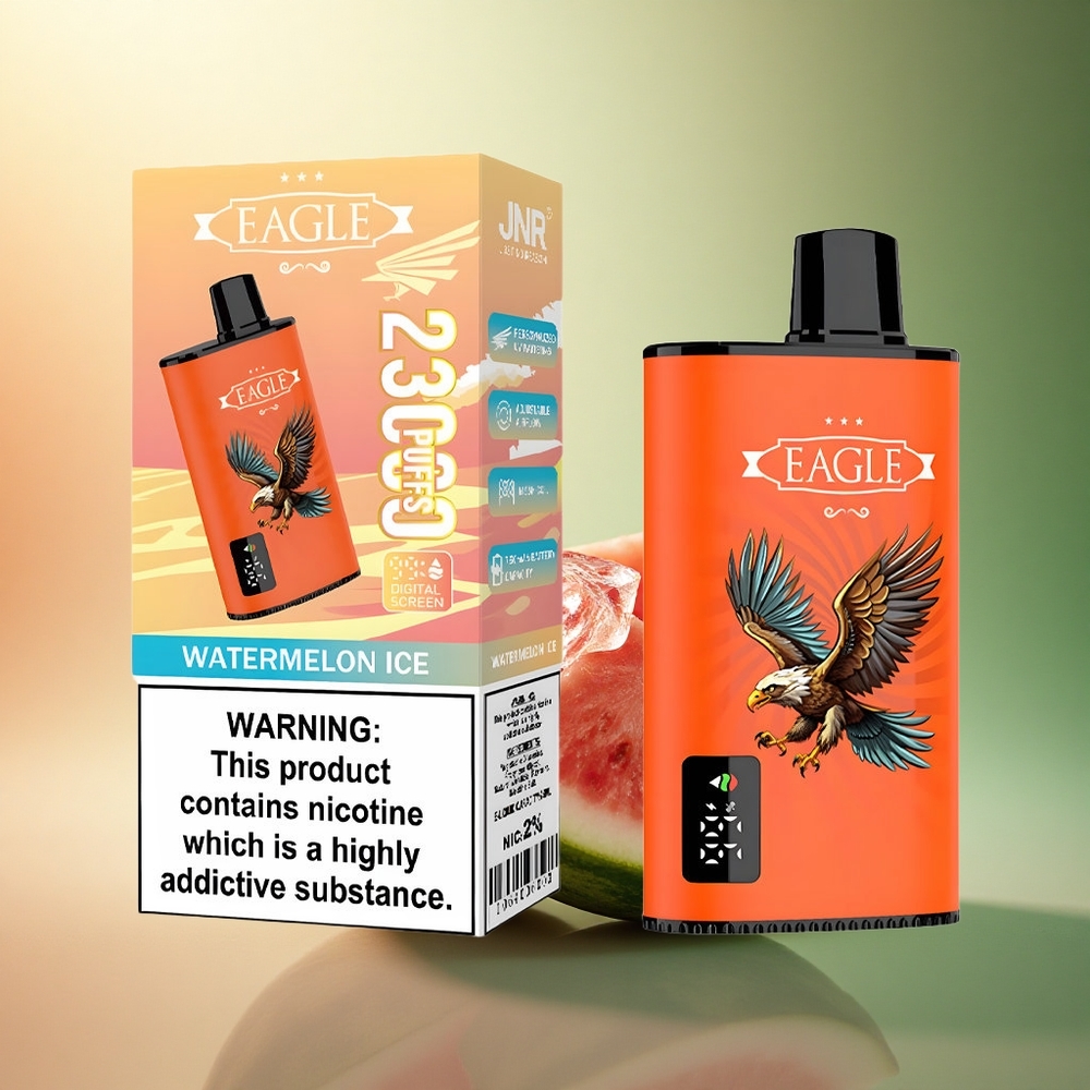 JNR EAGLE Smart 23000 بطيخ مثلج بشاشة رقمية وشاحن نوع-C وبطارية 750mAh