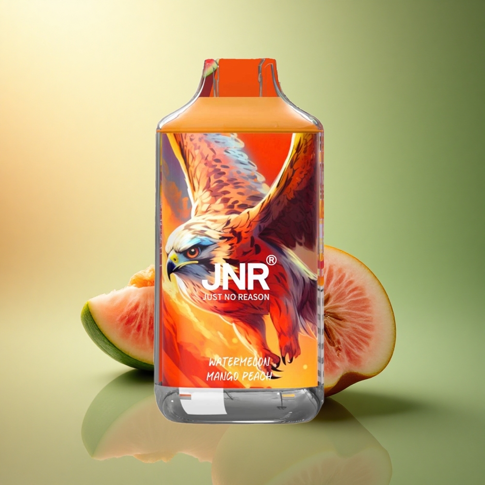 JNR Falcon 16000 بطيخ مانجو خوخ مع بطارية 850 مللي أمبير ونيكوتين 0%،2%