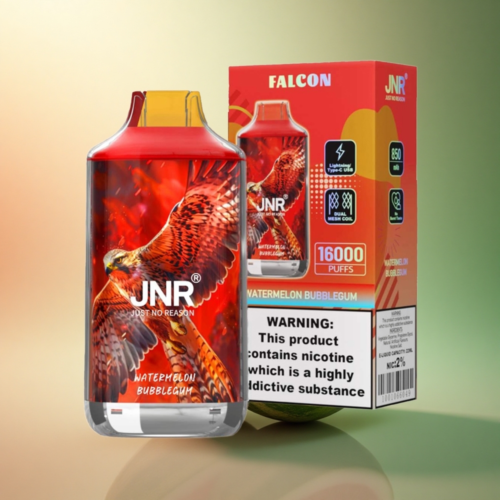JNR Falcon 16000 علكة البطيخ مع بطارية 850 ملي أمبير ونيكوتين 2%