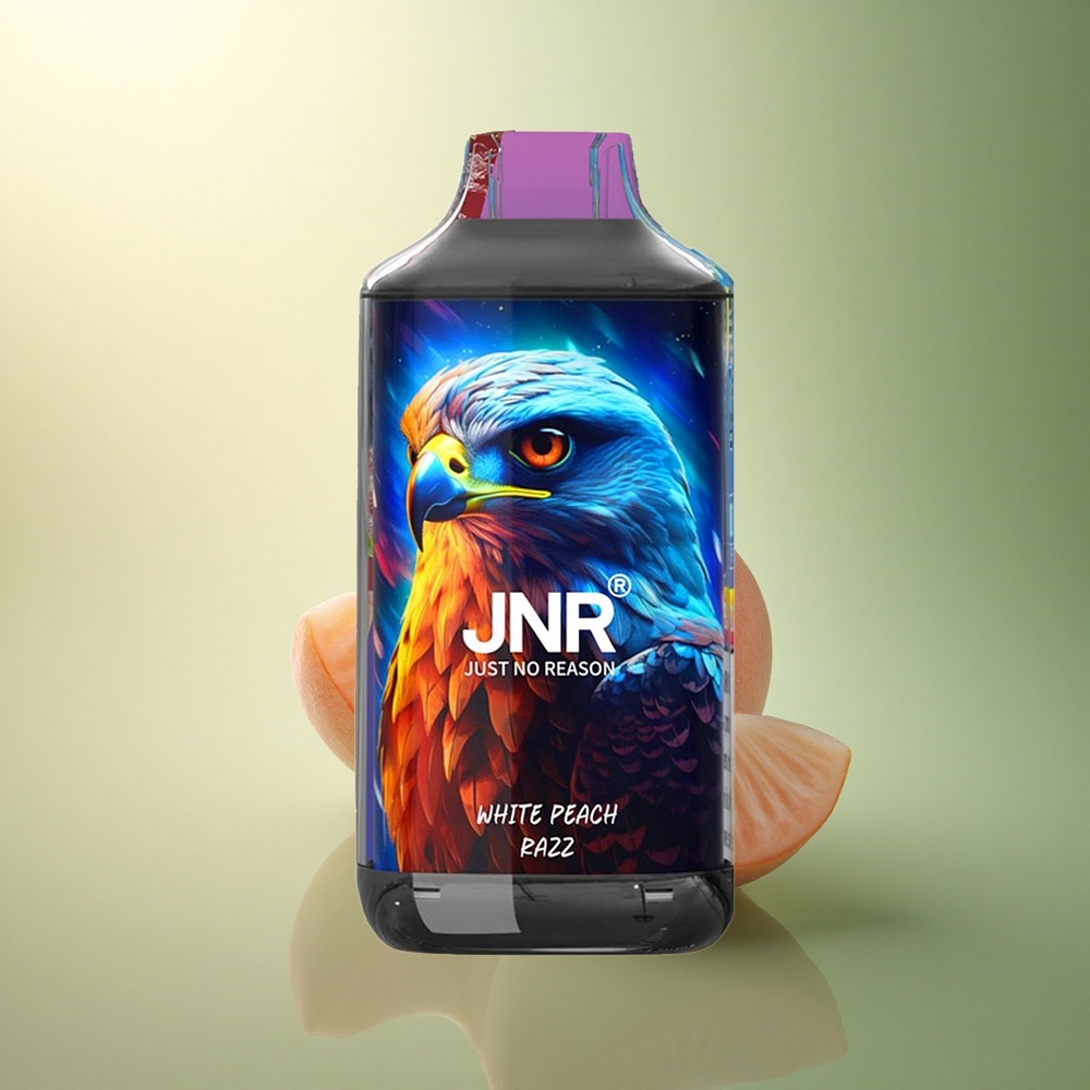 JNR Falcon 16000 الخوخ الأبيض والرازبري مع شاشة LED ذكية و 850 مللي أمبير