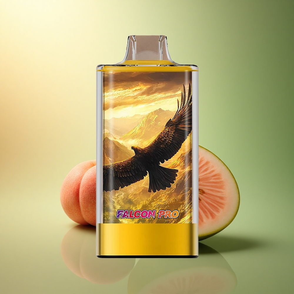 JNR Falcon Pro 28000 خوخ مانجو بطيخ بسعة 30 مل وبطارية 950 مللي أمبير ونيكوتين 5%