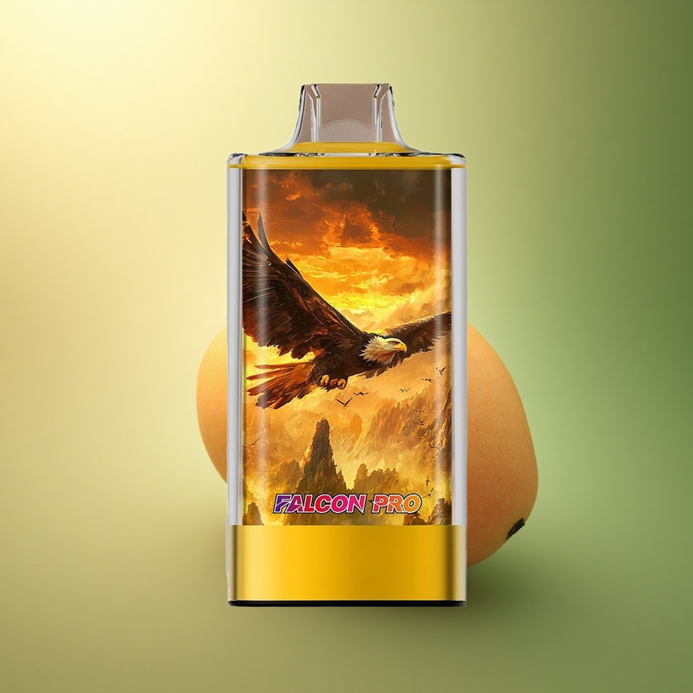 JNR Falcon Pro 28000 مانجو فاكهة العاطفة مع 5% نيكوتين و 950 مللي أمبير ساعة و 30 مل سعة