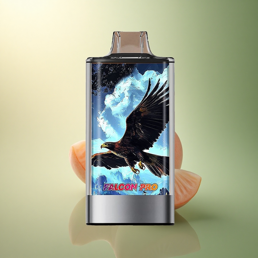 JNR Falcon Pro 28000 الخوخ الأبيض والتوت مع 5% نيكوتين و950 ملي أمبير وشاشة ذكية