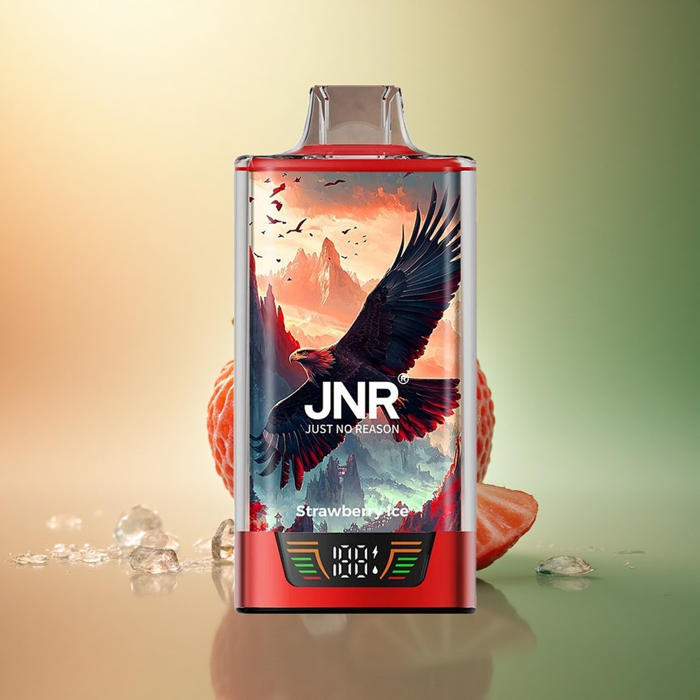 JNR Falcon Pro 28000 الفراولة آيس - 5% نيكوتين - 950 مللي أمبير