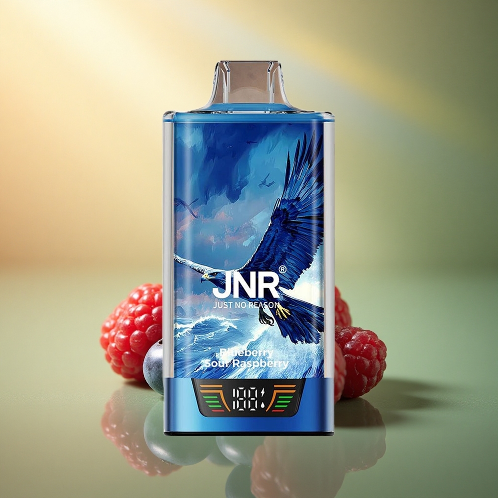 JNR Falcon Pro 28000 توت أزرق حامض التوت مع شاشة ذكية و 950 مللي أمبير و 5% نيكوتين