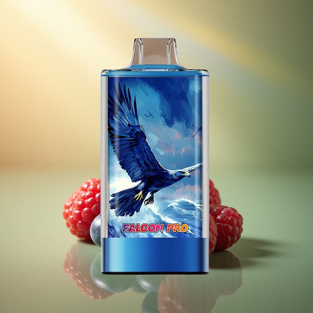 JNR Falcon Pro 28000 توت أزرق حامض التوت مع شاشة ذكية و 950 مللي أمبير و 5% نيكوتين