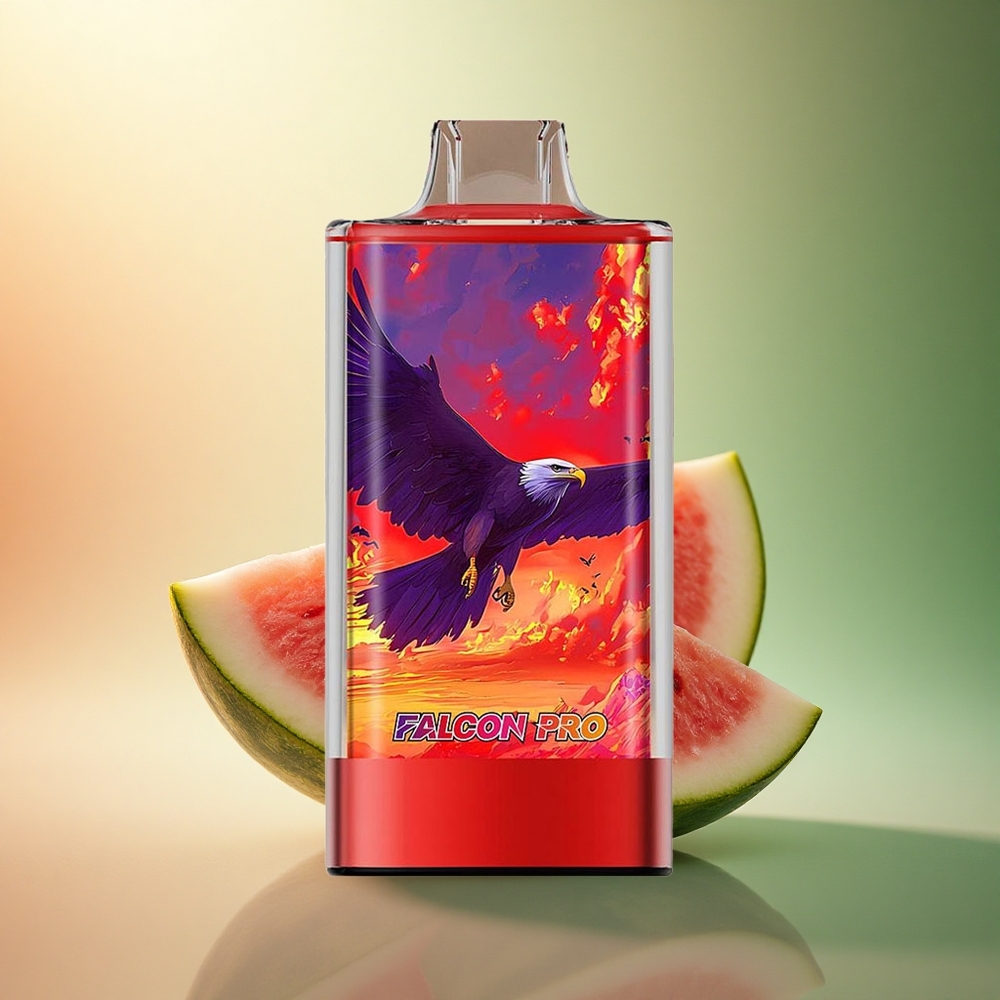 JNR Falcon Pro 28000 بطيخ مثلج بشحن USB Type-C وملح مزدوج ونيكوتين 5٪
