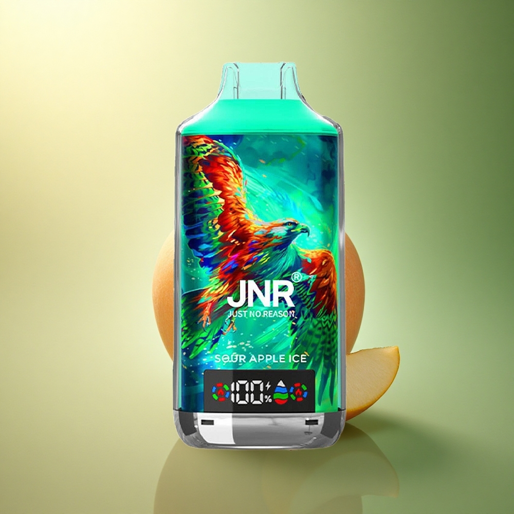 JNR Falcon X 18000 تفاح حامض جليدي ببطارية 750mAh ونيكوتين 5%