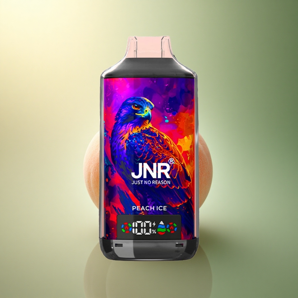 JNR Falcon X 18000 خوخ مثلج ببطارية 750mAh ونيكوتين 5%